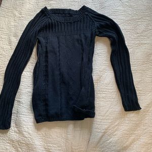 Black Knit tunic sweater